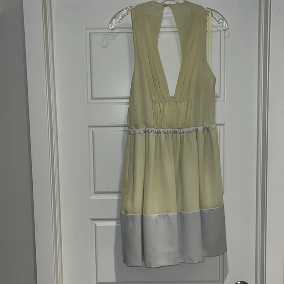 BCBGeneration dress, lime green and silver, size 6 - Picture 1 of 8